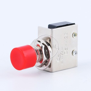 Ds-428 Miniature Self Resetting Jog <b>Push</b> <b>Button</b> <b>Switch</b> 8mm 1No Screw Terminal Non Illuminated Red Green Plastic Ip40 - Product Image 2