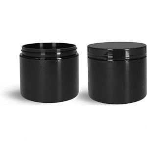 Envase Cilíndrico Transparente de Plástico PET para Cosméticos con Tapa Dorada de Rosca, Grado Alimenticio - Product Image 3