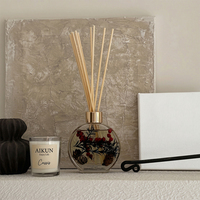 Diffuseur de parfum Aikun Classic Gift Box Private Label, pour hôtel, lobby, ambiance élégante et stimulante, diffuseur à bâtonnets.