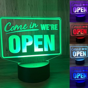 Custom Wholesale Business Welcomes Sign Office Front Desk Decorative Lights LED Night Light Bedroom Decor - Product Image 6