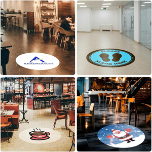 定制标志五格投影仪广告灯自动变色户外投影灯五格定制标志欢迎发光二极管投影仪 - Product Image 4