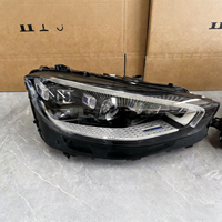Phare LED Géométrique Effet Pluie de Météores pour Mercedes Classe S W223 S480 S580 S680 Maybach AMG 2021-25 Haute Configuration