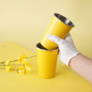 Vasos de vino de acero inoxidable de 480ML ecológicos, vasos de Metal irrompibles para agua, bebidas, vasos de beber apilables para uso diario - Product Image 4