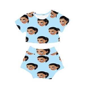 Nuevo Conjunto Informal para Niñas con Diseño de Linterna y Conjunto de Pantalones Cortos Estampados Coloridos para Niñas - Product Image 5