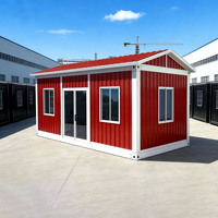 Casa Prefabricada de Acero de 20 pies/30 pies/40 pies, 2-3 Dormitorios, Diseño Moderno Ecológico e Impermeable, Baños Completos
