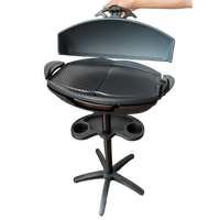 Grill électrique sans fumée de grande puissance 2200W pour l'extérieur, idéal pour les fêtes