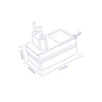 Adaptateur secteur mural 36W AC/DC 12V 2A 12V 3A 24V 1.25A 24V 1.5A 9V 4A 9V 3A 5V 4A 5V 5A 15V 1.5A 15V 2A EU UK US