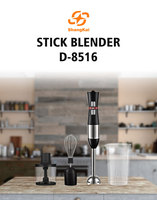 Blender Tangan Stick Hand Blender Licuadora De Mano Top Ranking 300W 3 in 1 Blender Tangan Lepas Pasang Pengocok Telur Chopper Penghancur Blender Imersi