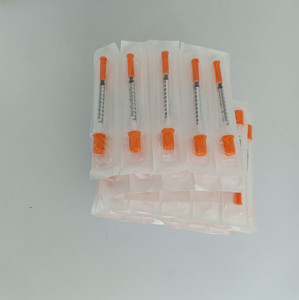 Jeringa <span class=keywords><strong>de</strong></span> <span class=keywords><strong>Insulina</strong></span> <span class=keywords><strong>de</strong></span> 1 ml, Calibre 31, 5/16, con Aguja, 1 ml, G31, Veterinaria, Apta para Uso Humano - Product Image 1