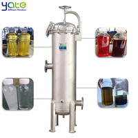 Boîtier de filtre à cartouche à haut débit en acier inoxydable 304 316 certifié CE pour le traitement de l'eau et la filtration électronique des eaux usées