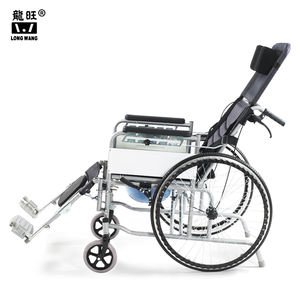 Sillón reclinable plegable completa mintiendo recling cómoda silla de ruedas con orinal para ancianos y pacientes silla de ruedas - Product Image 2