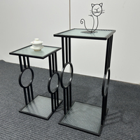 Table basse moderne en métal double couche, design pliable, taille personnalisable, mobilier de maison pour salon