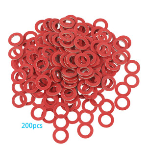 แหวนรองสีแดงสำหรับมอเตอร์เรือ 50 ชิ้น รุ่น 90430-08020 90430-08021-00 สำหรับซ่อมสกรูถ่ายน้ำมันเครื่อง - Product Image 4