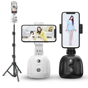 2023 New Technology Smart Shooting Auto Face AI Authomatic Rotation 360 Object Tracking Cell Mobile Phone Holder