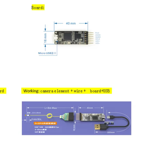 Module de <span class=keywords><strong>caméra</strong></span> endoscopique OJOS Micro Tiny 400x400 USB 720X720p OVM6946, vidéoscope pour smartphone, <span class=keywords><strong>caméra</strong></span> médicale OCHFA10 4G - Product Image 1