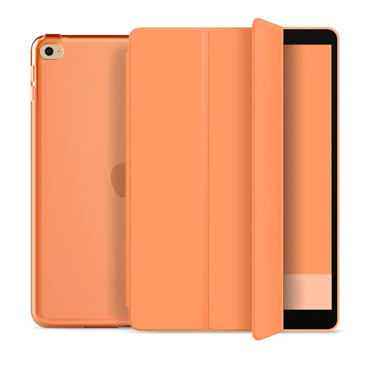 Auto Wake Pu Leather Transparent Back Cover Smart Case For iPad Pro 11 12.9 2021