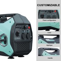 Generador Inverter Portátil Silencioso de Gasolina de 3.5KW, 3500W para Emergencias en el Hogar, Camping y Caravanas