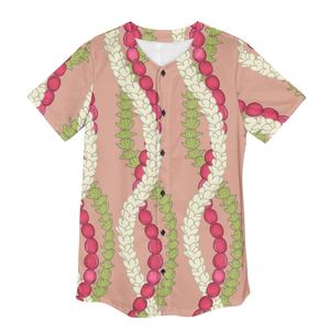 Moda hawaiana suelta Casual Tops 2025 estampado a pedido MaileLei cultura mujer béisbol Jersey hecho a medida ropa deportiva diaria - Product Image 1