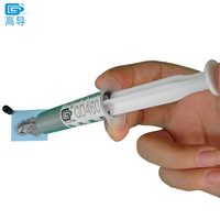2 pièces, poids net 15 grammes, pâte thermique conductrice d'argent GD460, composés de pâte thermique pour dissipateur thermique pour refroidisseur de processeur LED