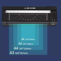 Machine à plastifier à chaud et à froid de format A3 pour bureau, pour papiers A5 et A4