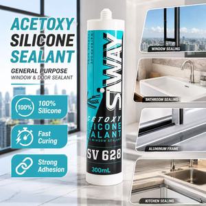 <span class=keywords><strong>Precio</strong></span> de Costo del Fabricante, Materia Prima, Adhesivo y Sellador de Silicona Ácida 100%, Sellador de Silicona Acética Transparente para Vidrio - Product Image 3
