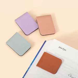 Soft Foldable PU Leather Magnetic <b>Bookmark</b> Money Clips Holder Multi-Functional Reusable Reading Progress Tracker Page Marker - Product Image 4
