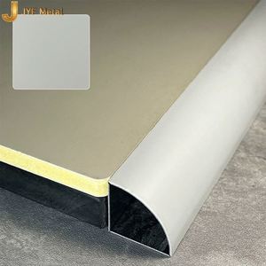 JYF EX556 Modern Stainless Steel <b>Mirror</b> Hairline Decorative Trim Profile Waterproof Durable Easy Installation Interior Wall <b>Tile</b> - Product Image 6