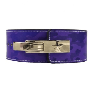 Cinturón con Hebilla de <span class=keywords><strong>Palanca</strong></span> de 13mm de Grosor en Color Personalizado, Venta al por Mayor de Cinturón de <span class=keywords><strong>Palanca</strong></span> de Piel de Vaca para Levantamiento de Pesas con Camuflaje - Product Image 6