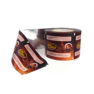 Pequeña bolsita hermético de papel de aluminio al vacío envuelto grano de café bolsa de embalaje <span class=keywords><strong>rollo</strong></span> de película - Product Image 2