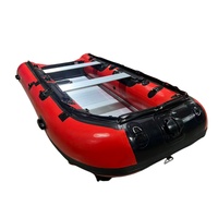 Bateau pneumatique robuste en aluminium, bateau pneumatique en PVC, bateau pliable à grande vitesse pour la pêche en haute mer et les loisirs