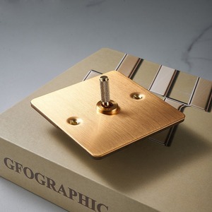 Brass push button ánh sáng tường thiết bị chuyển mạch anh EU chúng tôi pháp Đức thép không gỉ Bảng điều chỉnh kim loại điện chuyển đổi và ổ cắm & phích cắm - Product Image 2