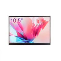 Moniteur portable IPS de 10,5 pouces avec fréquence de rafraîchissement de 60 Hz, luminosité de 400 nits, interface Type-C, haut-parleur intégré