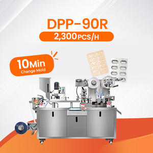 Machine d'emballage sous blister automatique DPP-90R pour comprimés en aluminium, PVC, pilules, capsules molles en gel - Product Image 1