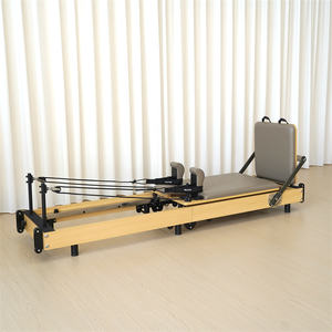 Equipo de Pilates Multifuncional de <span class=keywords><strong>Venta</strong></span> Directa de Fábrica, Reformer de Pilates Plegable Negro para Ejercicio - Product Image 6