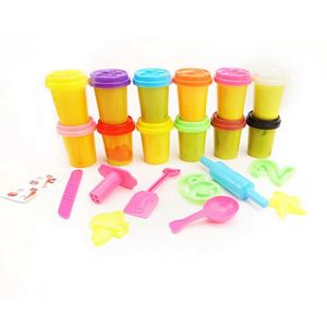 TOYSRUNNER Amazing Suppliers 12 Pack Cup Noodle Play Dough Kids Diy Toy Tool <b>Set</b> Slime Color Unyielding Play Dough - Product Image 4