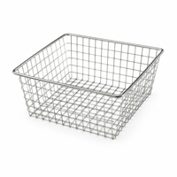 Paniers de rangement multifonctionnels empilables en fil d'acier inoxydable, étanches, pour la cuisine, la salle de bain, la buanderie, organisateur d'aliments