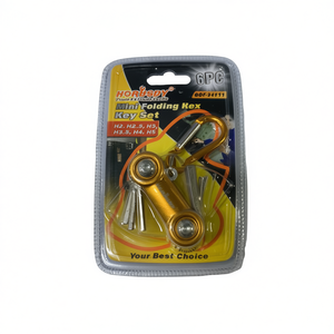 Mini Folding Hex Key Set H2 H2.5 H3 H3.5 H4 H5 6Pc Tool Kit For Bike Repair - Product Image 1