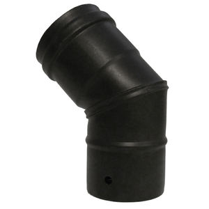 Codo - codo de 45 grados, diámetro de 80 mm, diseñado para conexiones en sistemas de calefacción a pellets, fabricado en material - Product Image 1