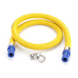 18 mét Vàng PVC tráng sóng ống dẫn linh hoạt cho bếp gas Hose - Product Image 1