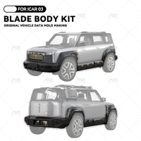 Kit de carrosserie Icar 03 pour Chery Icar 03 Jaecoo J6 2025 2026, comprenant une calandre, un pare-chocs avant et arrière, et un kit de carrosserie Blade, accessoires de mise à niveau.