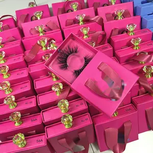 Lashes Wholesale Vendors 3D Mink Eyelashes Custom packaging Box Own Logo Brand 25mm 30mm 3d fluffy 100% mink eyelash