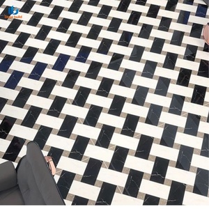 Offre Spéciale – <span class=keywords><strong>Carrelage</strong></span> en Porcelaine Mat 800x800mm, <span class=keywords><strong>Noir</strong></span>, <span class=keywords><strong>Blanc</strong></span>, Gris Moderne, Effet Tissé 4 Pièces pour Sols <span class=keywords><strong>de</strong></span> <span class=keywords><strong>Salle</strong></span> <span class=keywords><strong>de</strong></span> <span class=keywords><strong>Bain</strong></span> - Product Image 2
