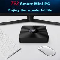 Beelink — Mini PC de bureau Compact T92 Z8350 Quad Core, ordinateur client avec écran HD, windows 10, Linux/Ubuntu, tout-en-un, nouveauté 2020