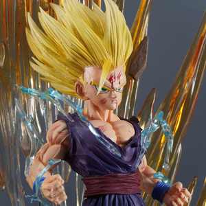 Figura Coleccionable de Anime Super Saiyan con Daños de Batalla, Estatua de <span class=keywords><strong>Resina</strong></span> PVC, Figura de Acción de <span class=keywords><strong>Gohan</strong></span> en Dos Colores, Escala 1:18, Regalo para Fans - Product Image 3