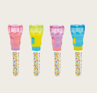 Offres Spéciales lampe de poche forme bonbons jouets beau grand tube rouge jouet avec bonbons 2 en 1 fonction bonbons jouets pour enfants cadeaux de vacances