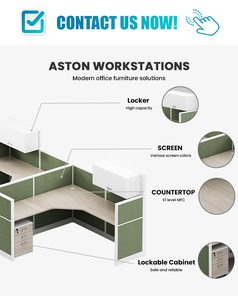 Thiết kế hiện đại Viết Bảng Máy Tính demountable trung tâm cuộc gọi cubicles văn phòng máy trạm phân vùng cho 8 người - Product Image 2