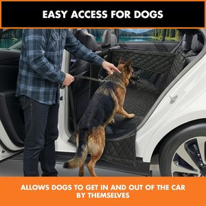 Housse de siège de voiture pour chien imperméable à fond rigide, type hamac, pour siège arrière, gain de place - Product Image 2