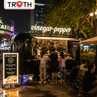 Truth Kommerzieller Mobiler Food Truck Voll Ausgestatteter Eiswagen Pizza-Imbisswagen für Partys und Hochzeiten
