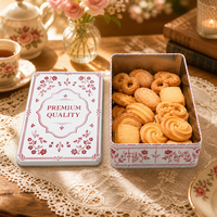 Boîte d'emballage en métal étamé de qualité alimentaire imprimée sur mesure pour biscuits, bonbons, thé et chocolat – Contenant cadeau en fer blanc – Vente en gros
