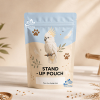 Sachet Doypack Écologique pour Animaux de Compagnie avec Logo Personnalisé, Impression Numérique, Fermeture Zippée Refermable